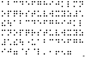 Braille Extended Regular Font preview